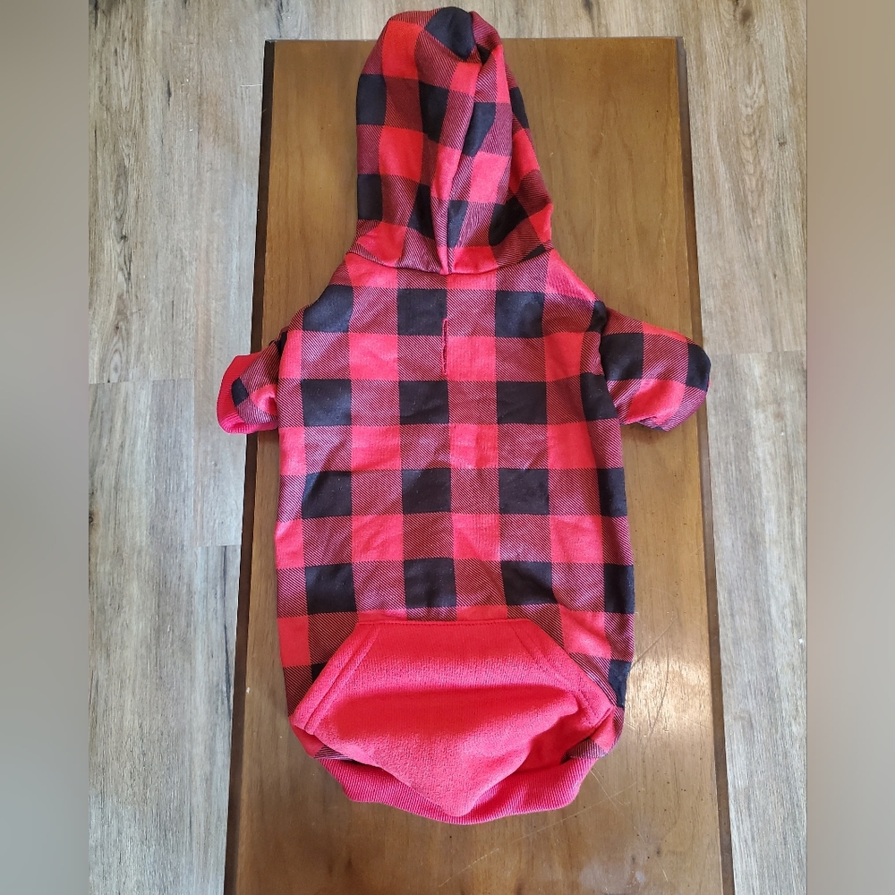 NWOT dog checked coat